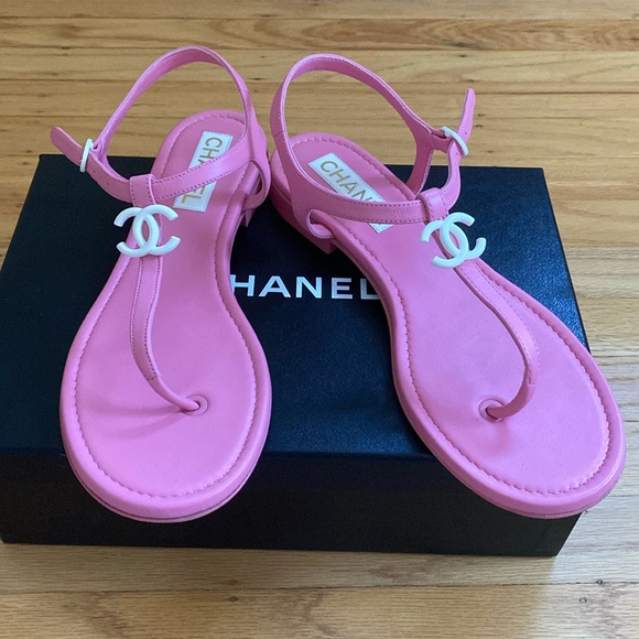 FINAL PRICE- Chanel pink sandals in size 41 - Picture 1 of 13